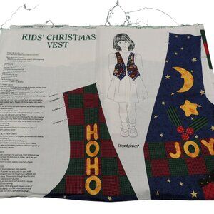 Kids Christmas vest By Dream Spinners Cut and sew